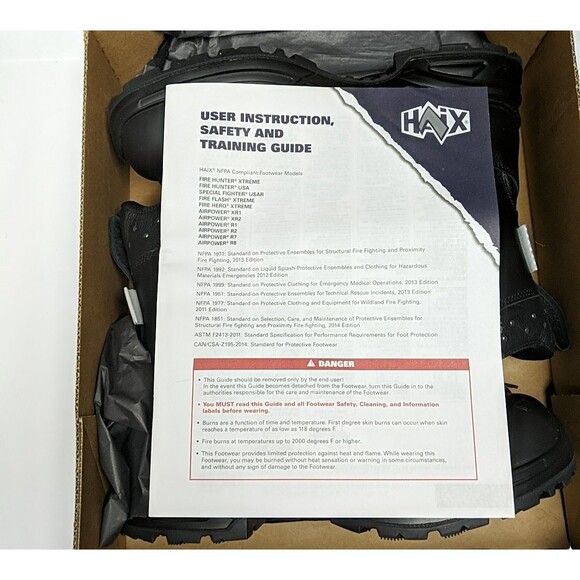 HAIX AIRPOWER XR2 Wide Waterproof Composite Toe EMS Men Boots 10.5 W 605118  NEW main image 10